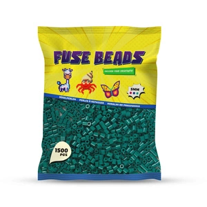 Koraliki do prasowania CIEMNE ZIELONE 1500 szt Benny Beads