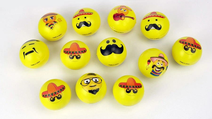 PIŁKI PIŁECZKI ANTYSTRESOWE MIĘKKIE SMILE BUŹKA