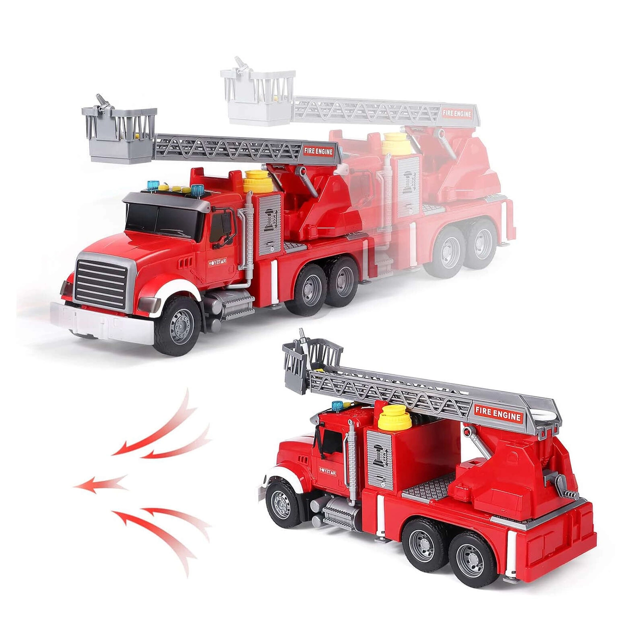 Wóz Strażacki dla Dzieci z Efektami w Skali 1:12