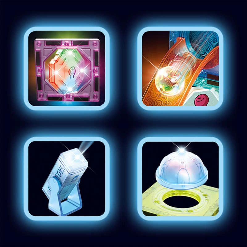 Klocki Magnetyczne - Light Magnetic Blocks 49 elementów