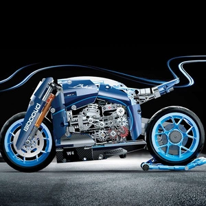 Klocki Technic Sportowy Motocykl Motor Bugatti