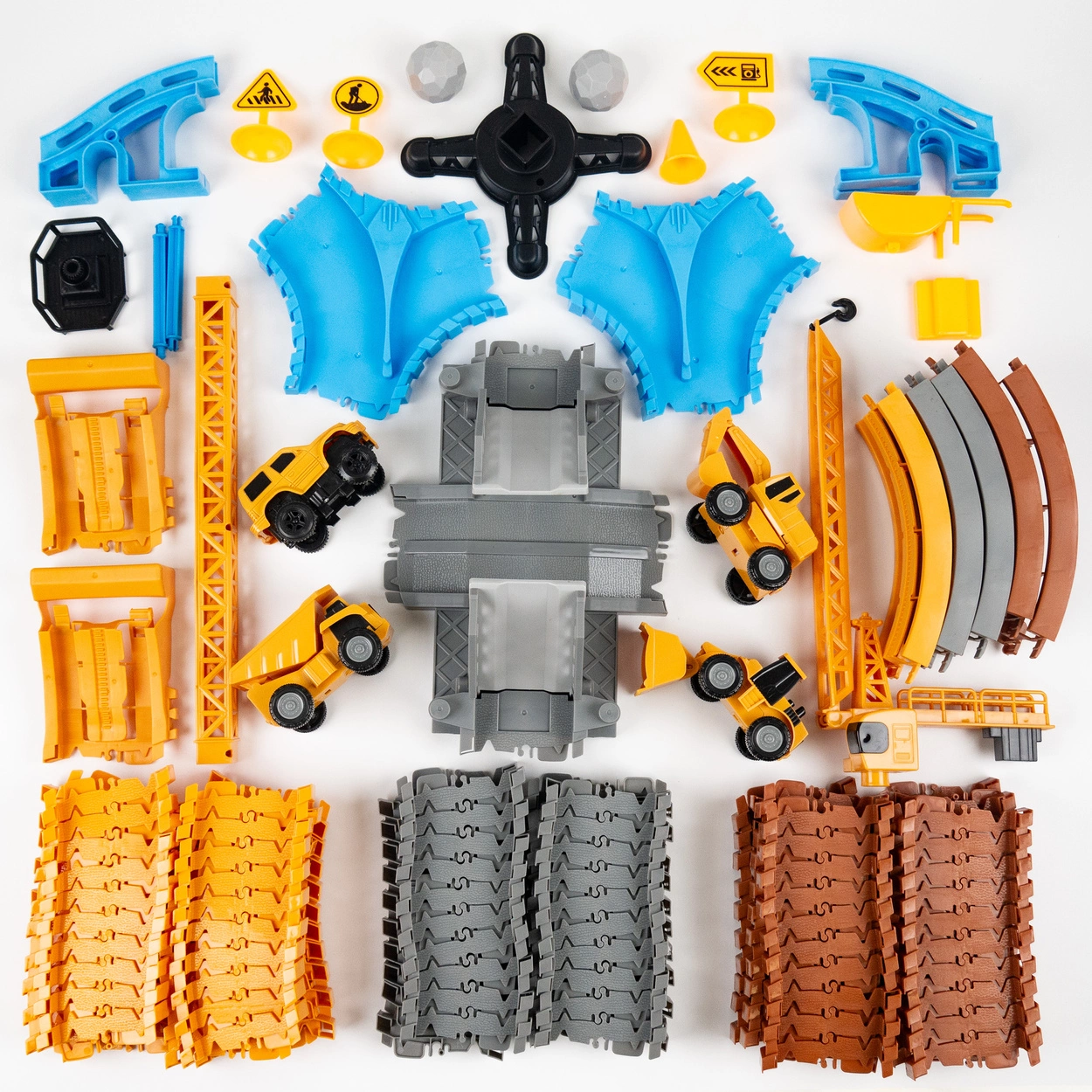 Mega Tor Wyścigowy Interaktywny Zestaw Budowlany Autka 243 Elementów