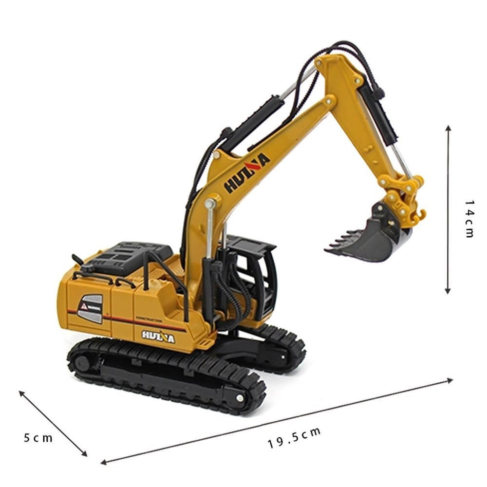 KOPARKA GĄSIENICOWA RUCHOMA MODEL Z METALU 1/60