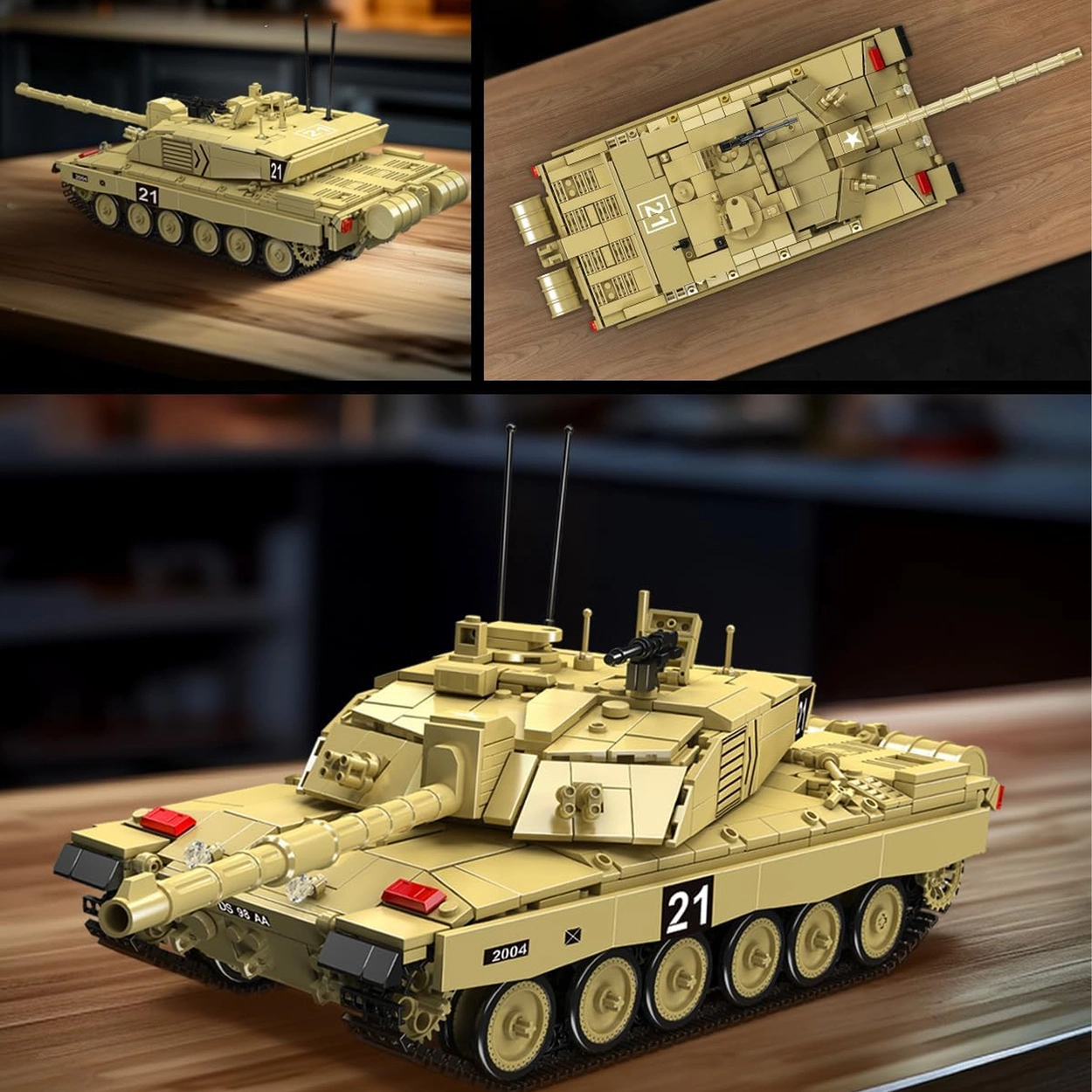 Czołg Challenger 2 RC Zdalnie Sterowany Model 1129 Klocki