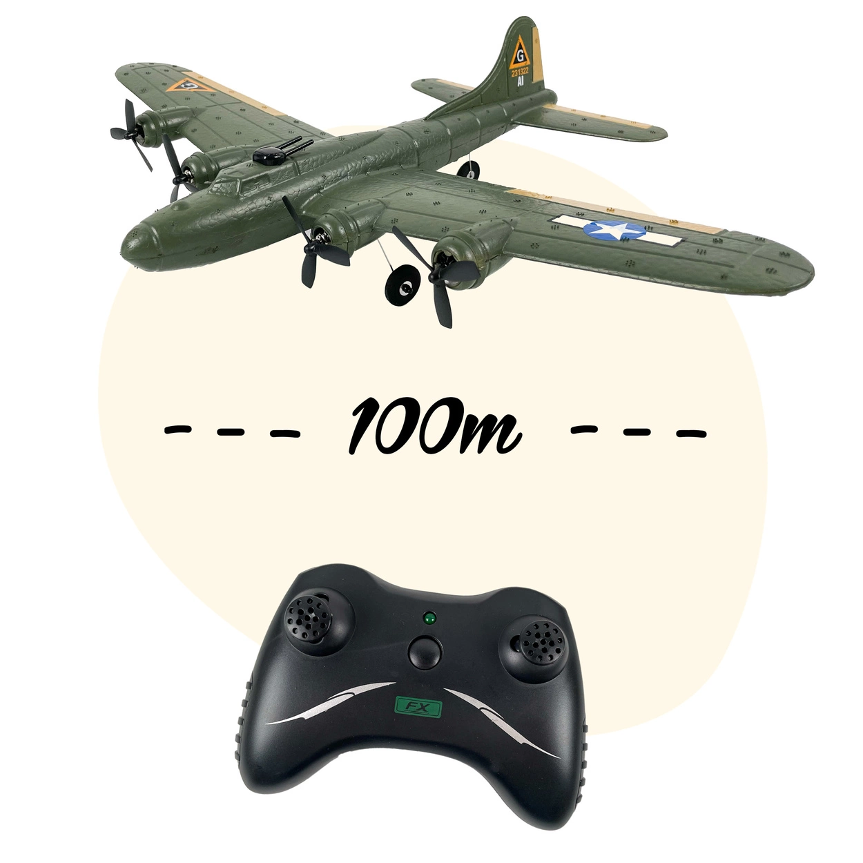 Zdalnie Sterowany Samolot RC B-17 Bombowiec RTF