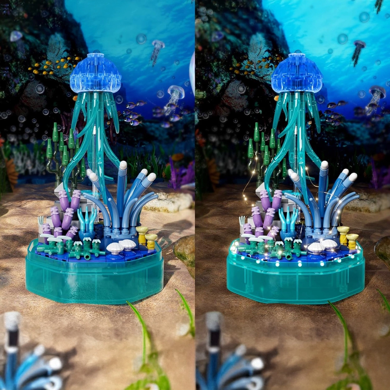 Pozytywka z Meduzą 424 Klocki Świecąca Dekoracja