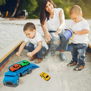 Ciężarówka Laweta z Autkami do Piasku Transporter do Piaskownicy na Plażę