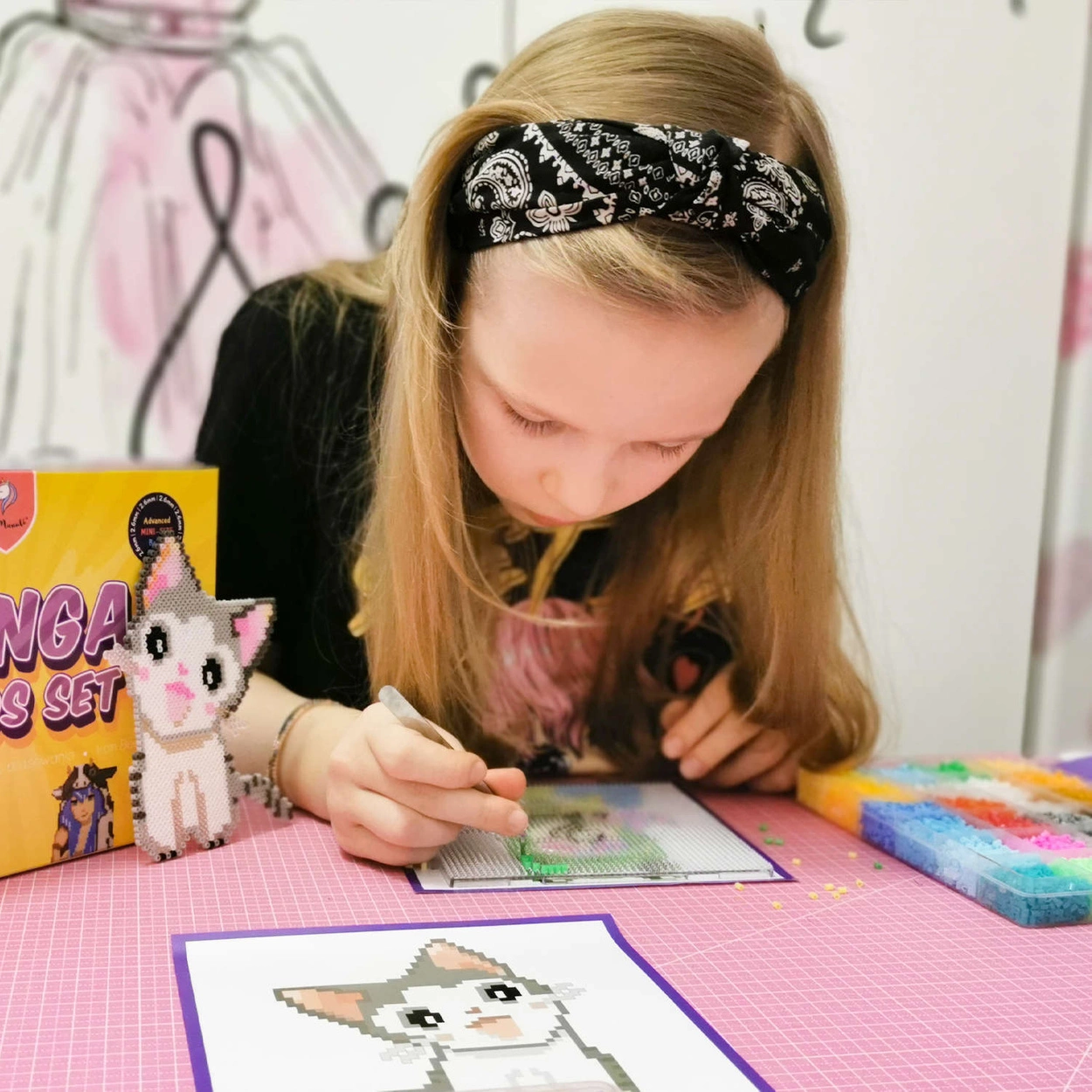 Mini Koraliki do prasowania Zestaw Anime i Manga