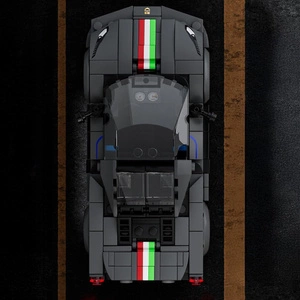 Włoski Supersamochód – Kompaktowy Styl w 358 Elementach