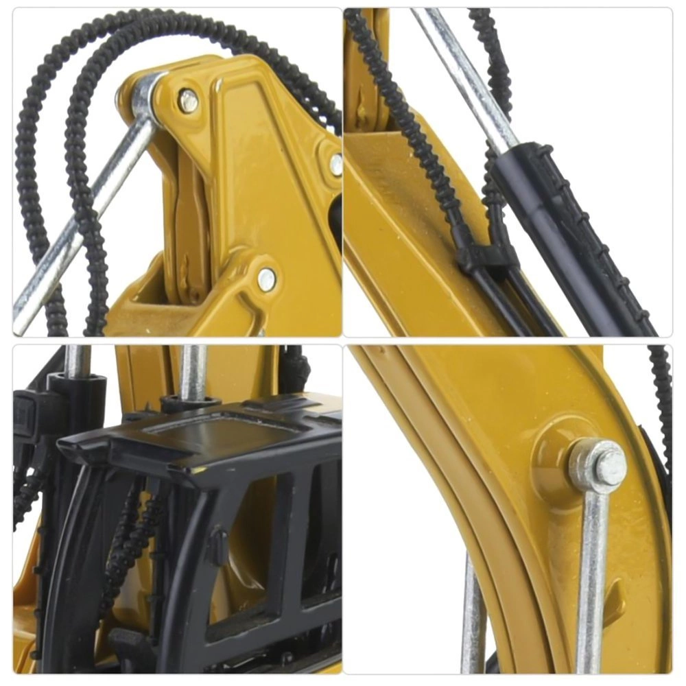 KOPARKA GĄSIENICOWA RUCHOMA MODEL Z METALU 1/60