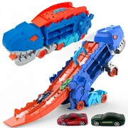 Mega Dinozaur Transporter T-Rex 3w1 Tor Wyścigowy + 2 Resoraki