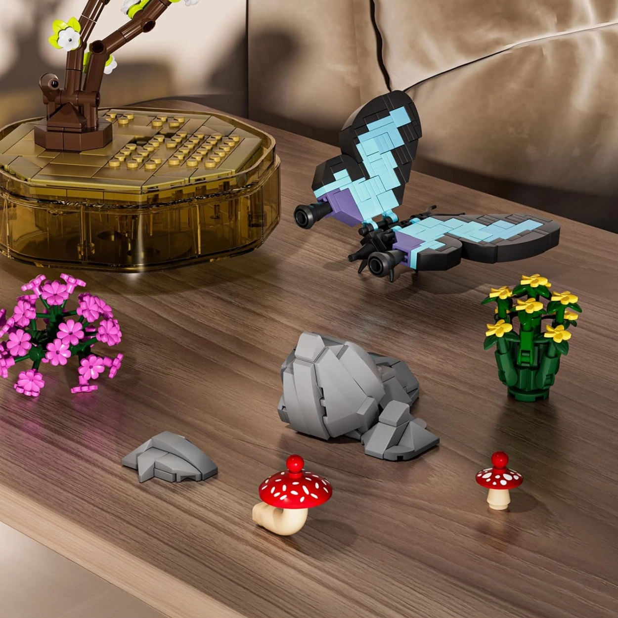 Pozytywka z Motylem 432 Klocki Świecąca Dekoracja