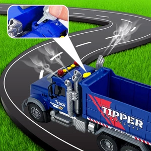 Duży Samochód Wywrotka z EFEKTAMI Dźwięki Światła Dym Ciężarówka Z NAPĘDEM