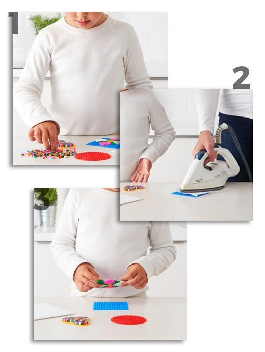 Koraliki do prasowania 2 szablony 1000 koralików