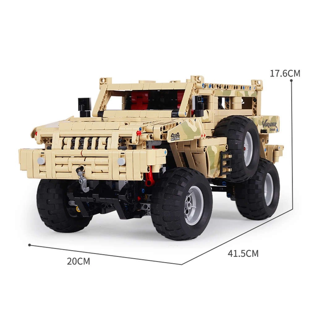 Klocki Technic Militarne Terenówka Hummer 2028 ele Mould King 13131