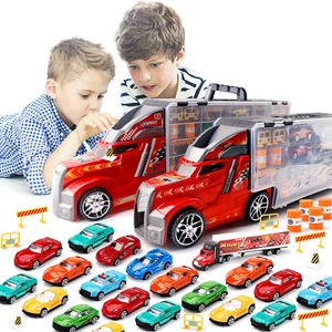 Ciężarówka Laweta Auta 10 RESORAKÓW + WYRZUTNIA