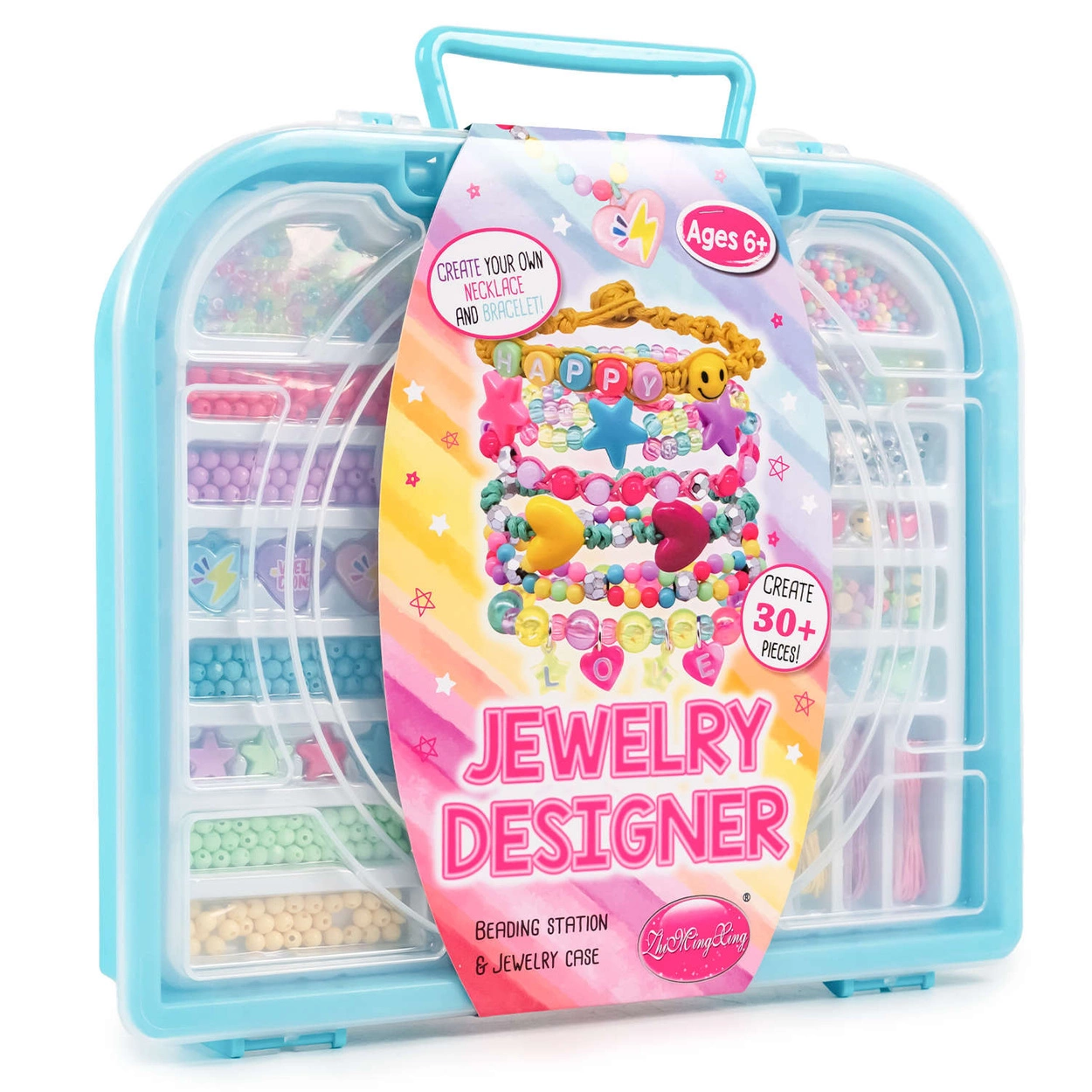 Zestaw Kreatywny do Robienia Biżuterii DIY Walizka