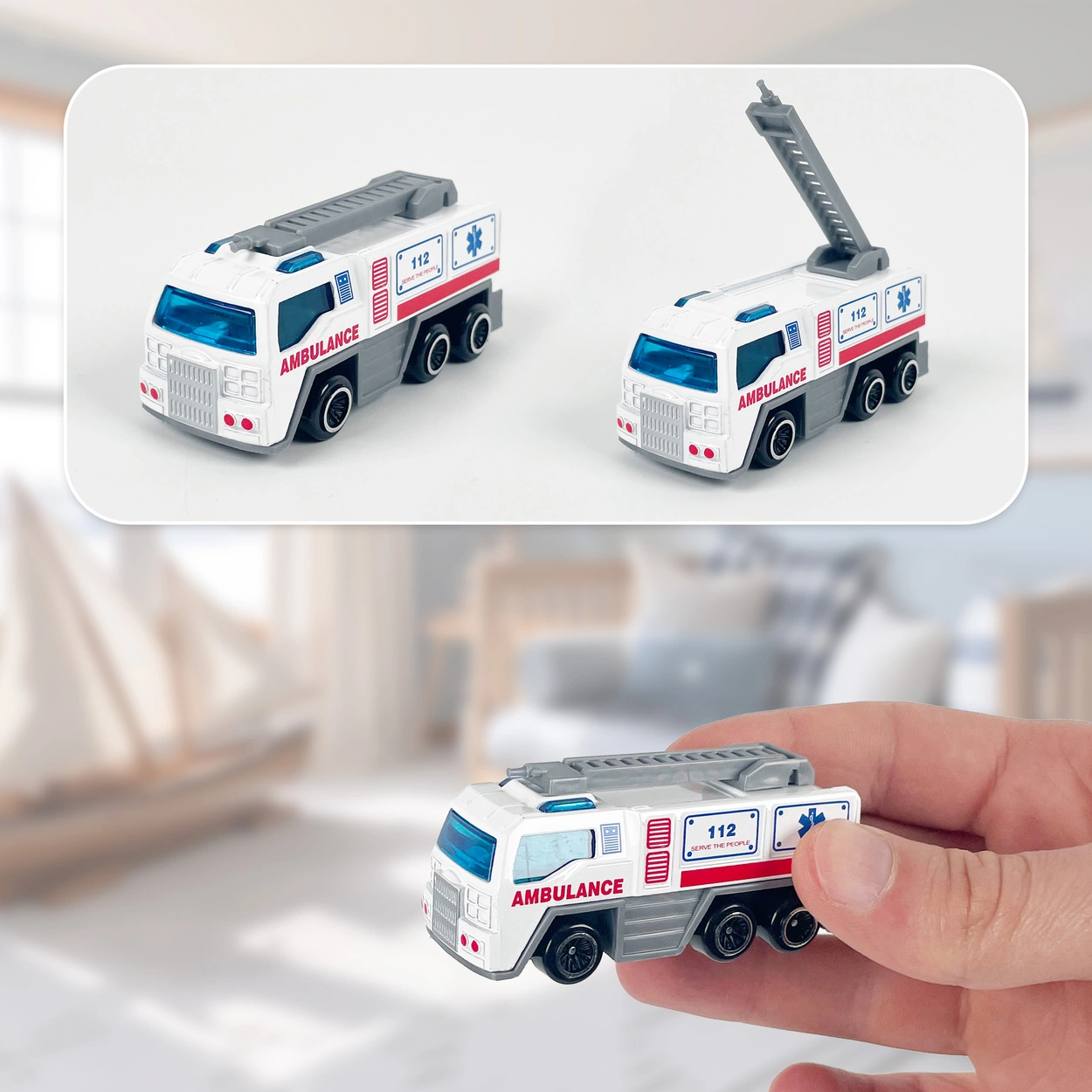 Szpital Pogotowie Puzzle 3D dla Dzieci z Resorakiem Trójwymiarowa Układanka