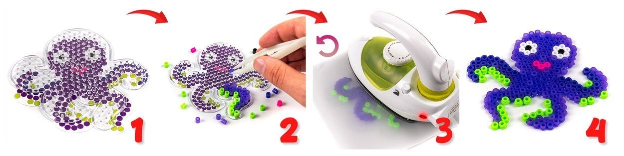 Koraliki do prasowania 11000 szt MIX + ŚWIECĄCE W CIEMNOŚCI