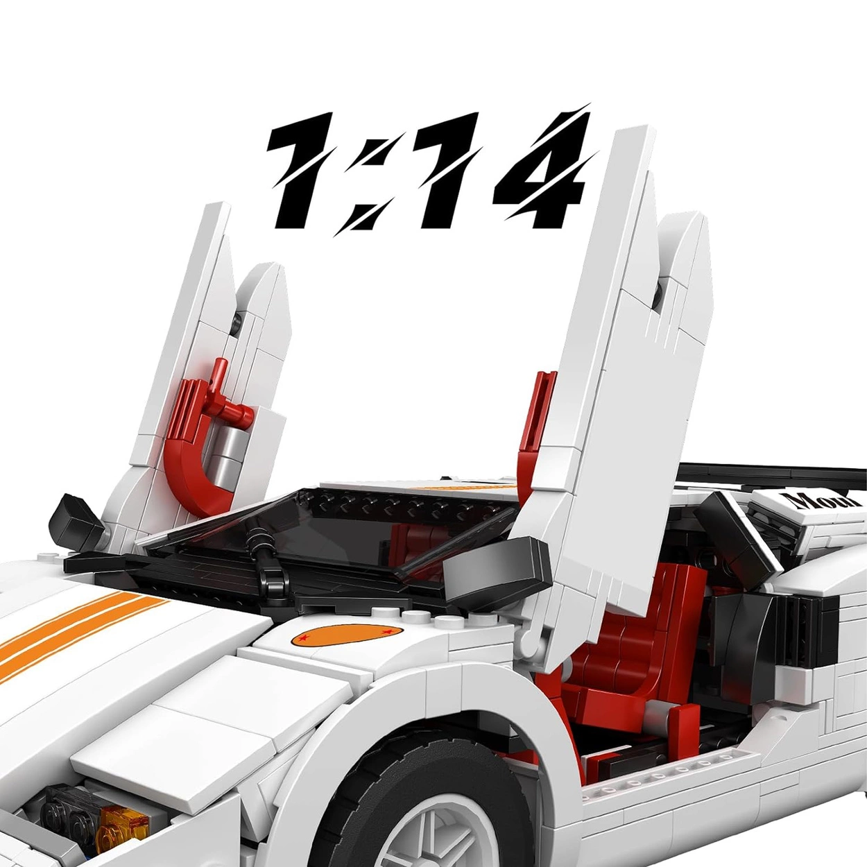 Supersamochód Sportowy – Klocki Konstrukcyjne 1:14 – 1495 Elementów
