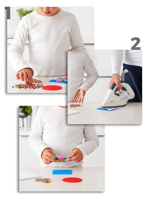 Koraliki IRONING BEADS 10000 + 2 kwiatki + 2 ludziki