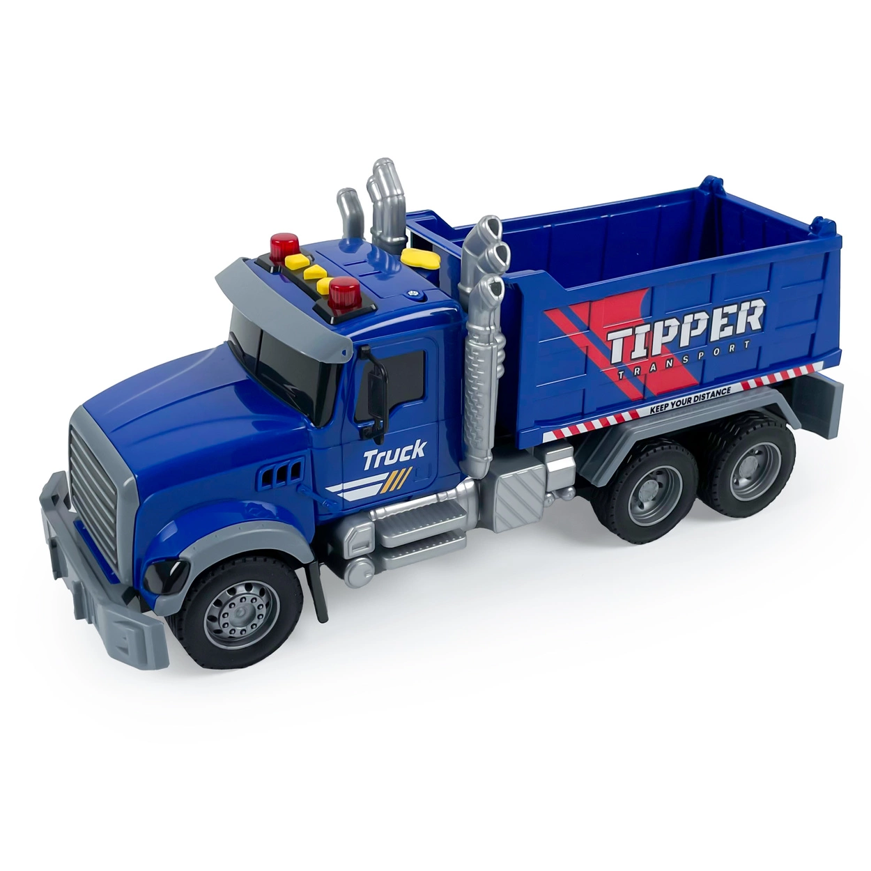 Duży Samochód Wywrotka z EFEKTAMI Dźwięki Światła Dym Ciężarówka Z NAPĘDEM