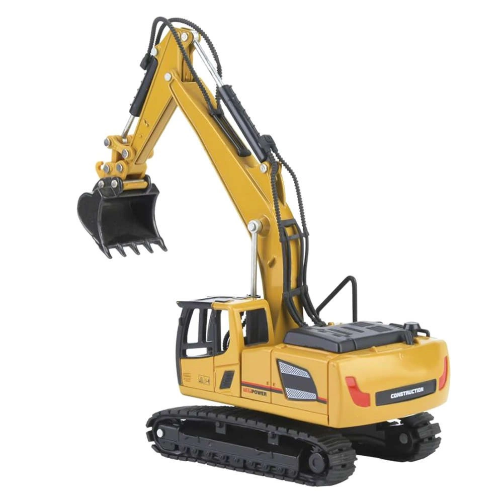 KOPARKA GĄSIENICOWA RUCHOMA MODEL Z METALU 1/60