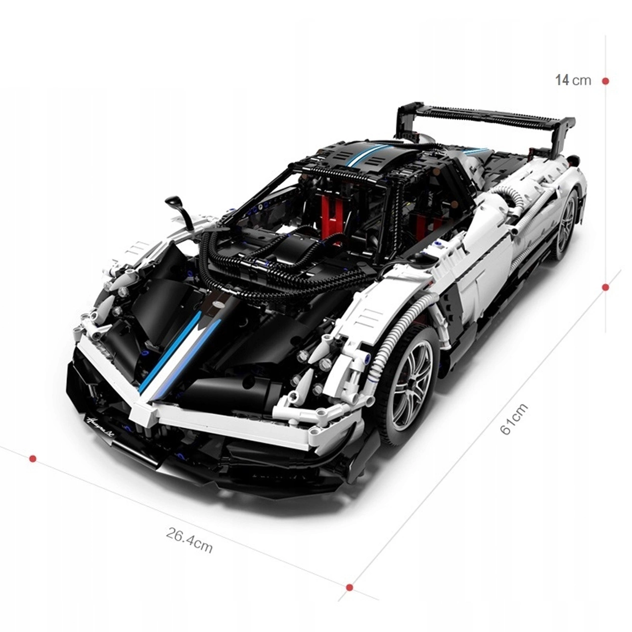 Klocki Konstrukcyjne Pagani Huayra RC 1:8 RASTAR 97900