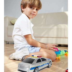 Auto Policyjne Srebrne Police Car Toystar 666-22Q w skali 1:14