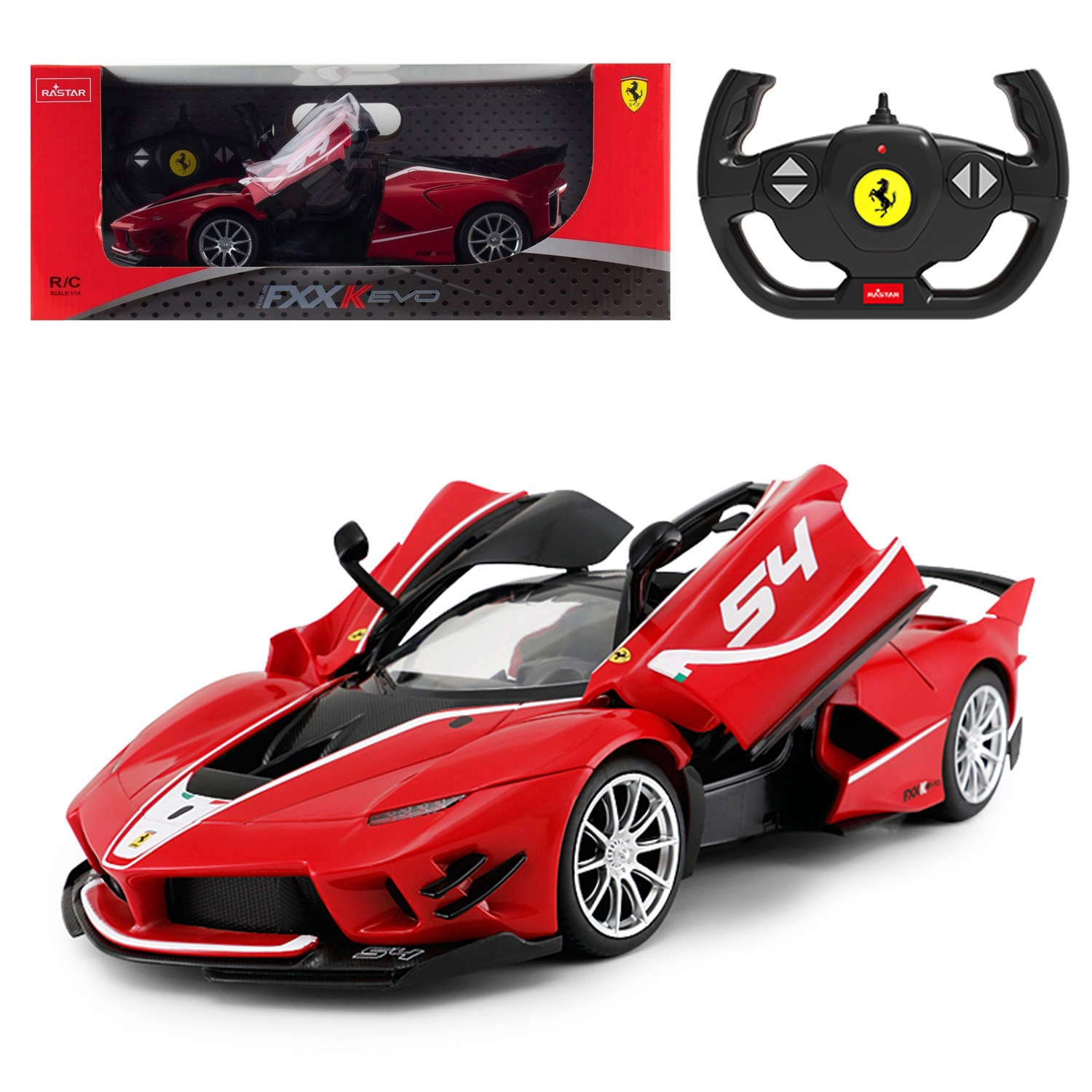 Zdalnie Sterowane Ferrari FXX K Evo Rastar 79200 | Flytoy.pl