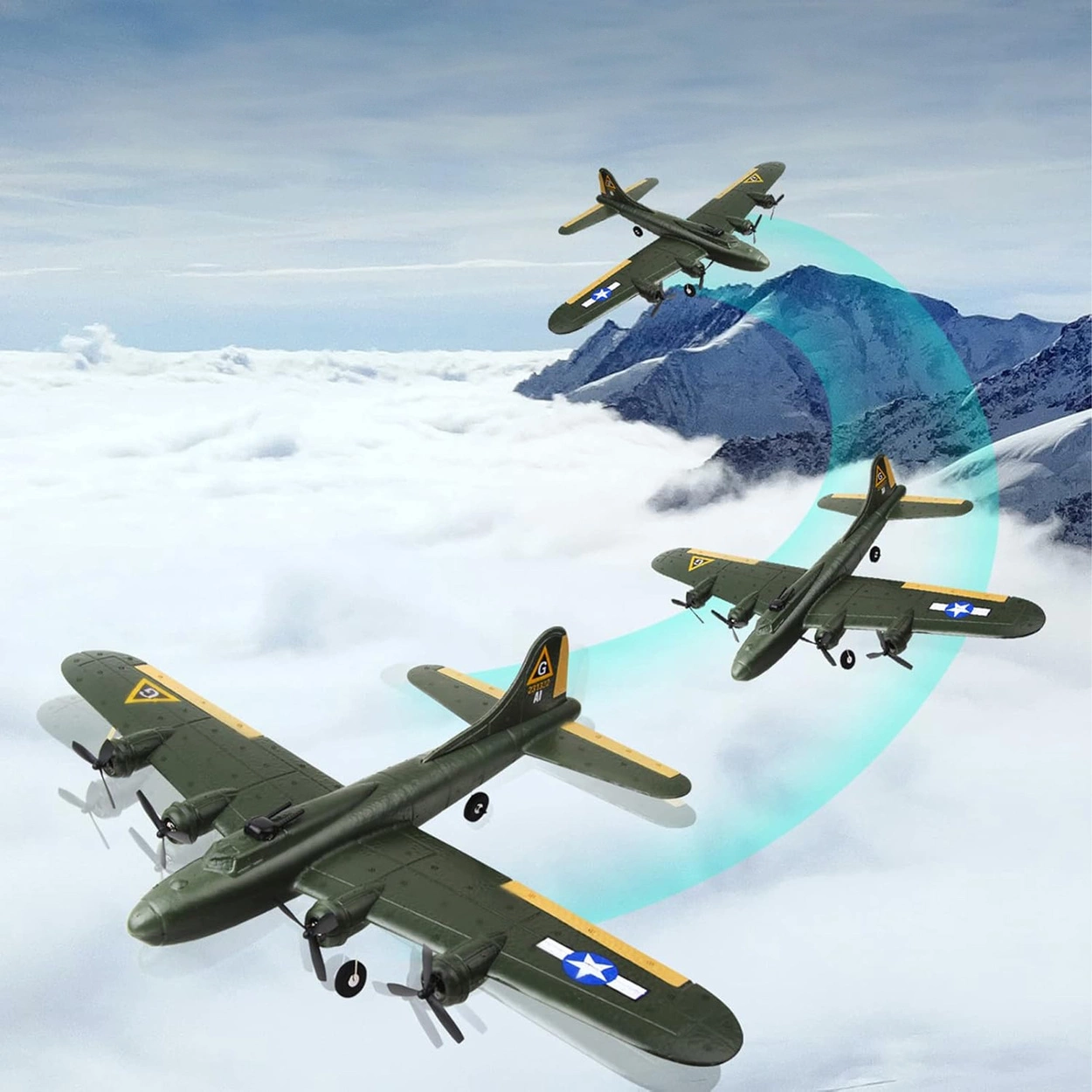 Zdalnie Sterowany Samolot RC B-17 Bombowiec RTF