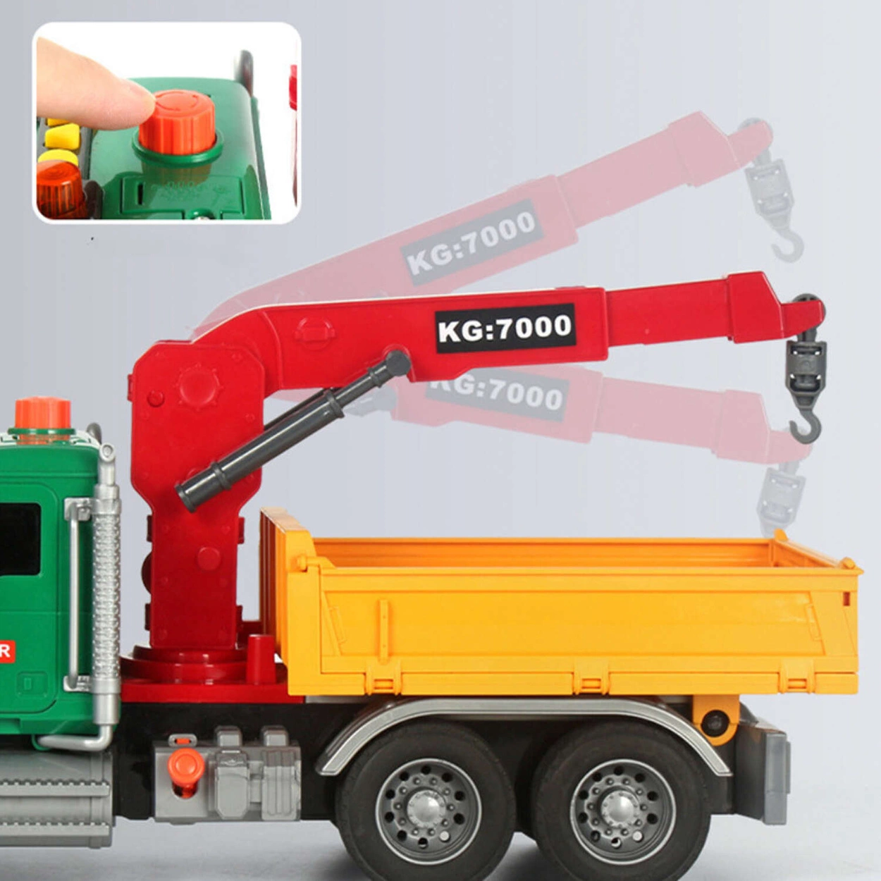 Auto Śmieciarka Duża Ciężarówka z Efektami do segregowania odpadów 1:12