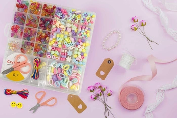 Koraliki do Robienia Biżuterii Bransoletek Zestaw