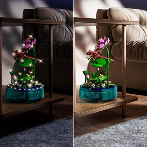 Pozytywka z Ważką 396 Klocków Świecąca Dekoracja