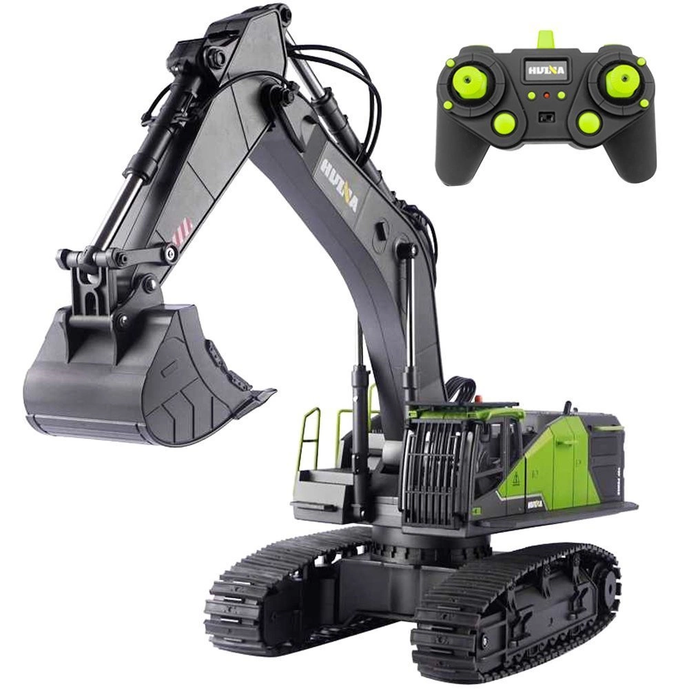 Duża Zdalnie Sterowana Koparka Gąsienicowa RC 1593 Metal