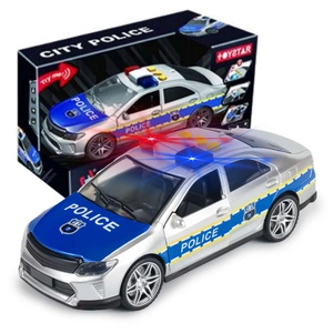 Auto Policyjne Srebrne Police Car Toystar 666-22Q w skali 1:14