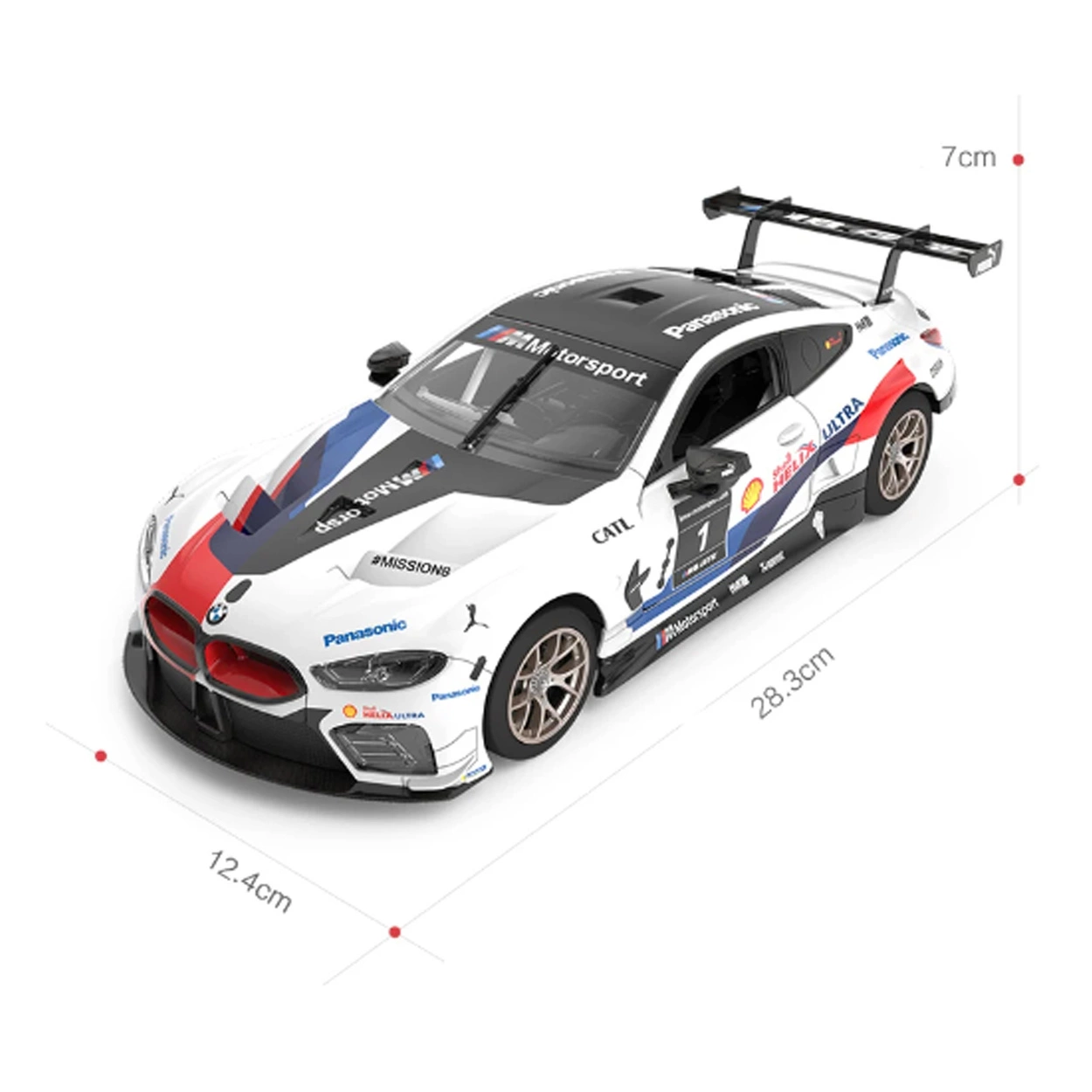 Rastar BMW M8 GTE Model do złożenia 1:18 RC 97200 Building Kit Car