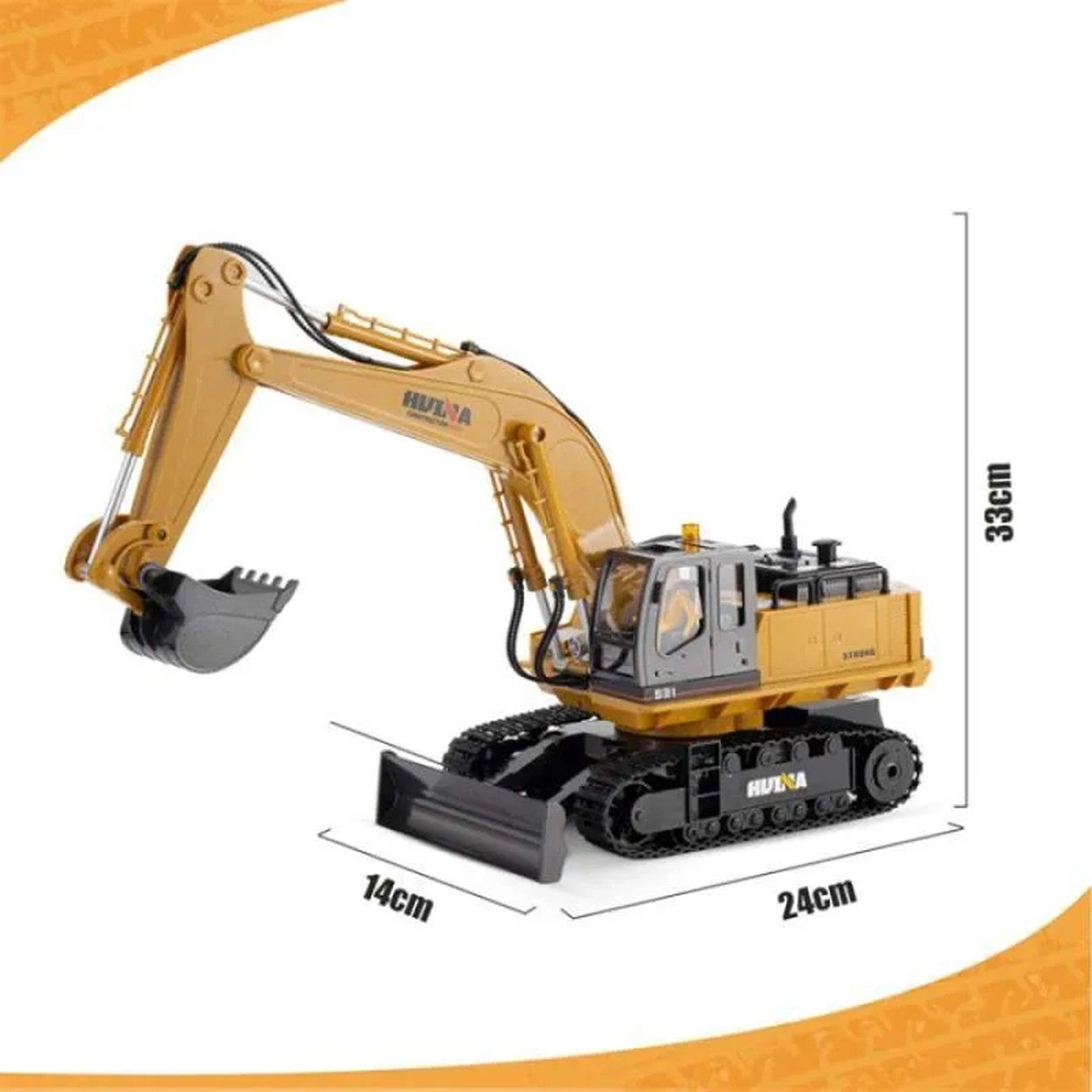 Zdalnie Sterowana Koparka Gąsienicowa RC 1531 2w1 Spychacz