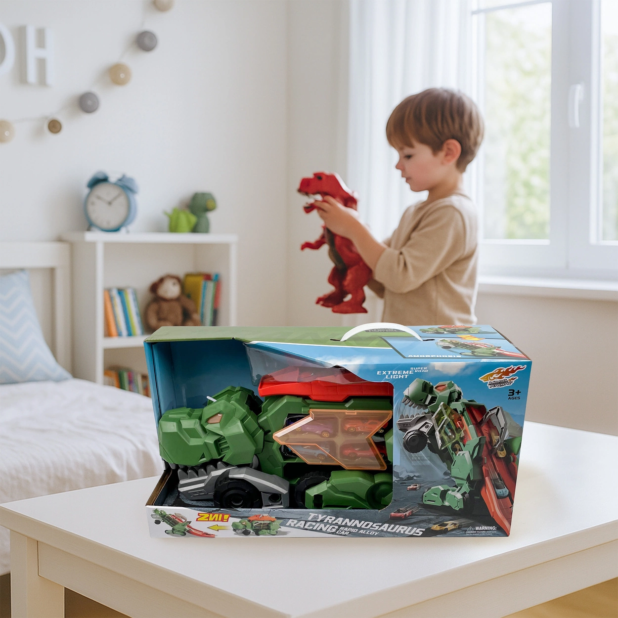 Mega Ciężarówka Dinozaur 2w1 XXL