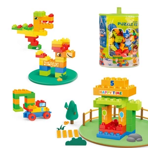 Klocki Konstrukcyjne Duże - Kreatywny Zestaw 180 Elementów