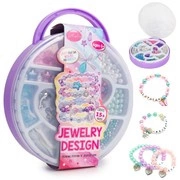 Zestaw Kreatywny do Robienia Biżuterii Naszyjników Walizka