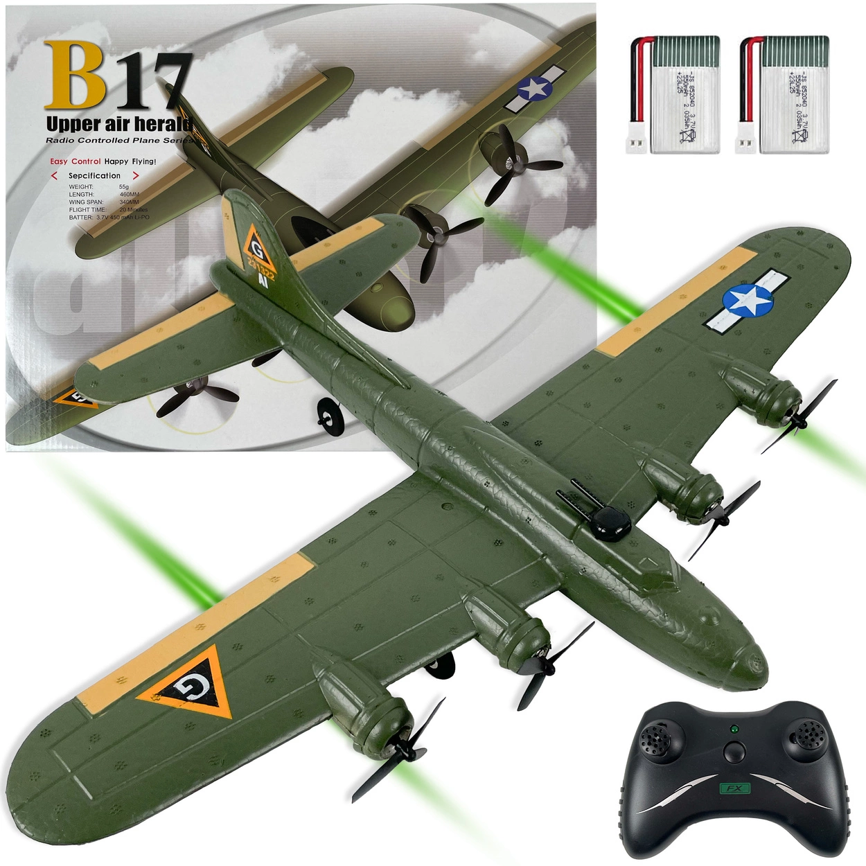 Zdalnie Sterowany Samolot RC B-17 Bombowiec RTF