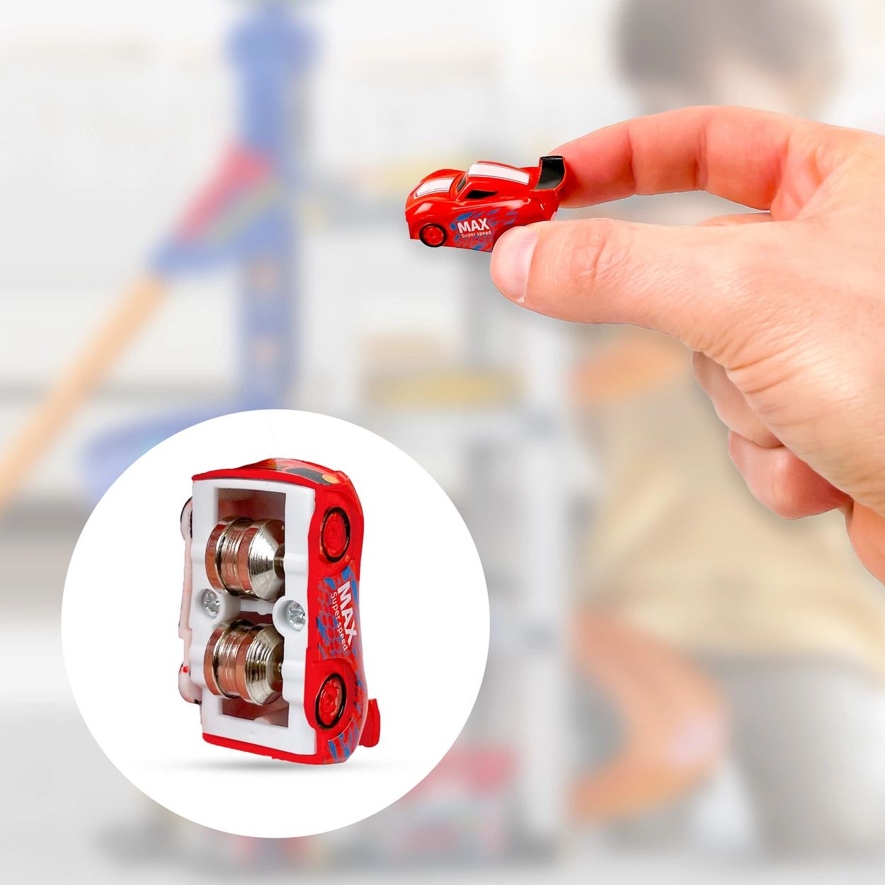 Wielopoziomowy Parking Tor Wyścigowy dla Dzieci Podwójny Tor 8 Samochodów