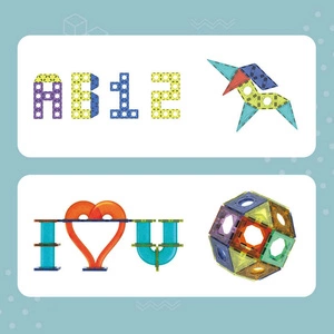 Klocki Magnetyczne - Light Magnetic Blocks 49 elementów