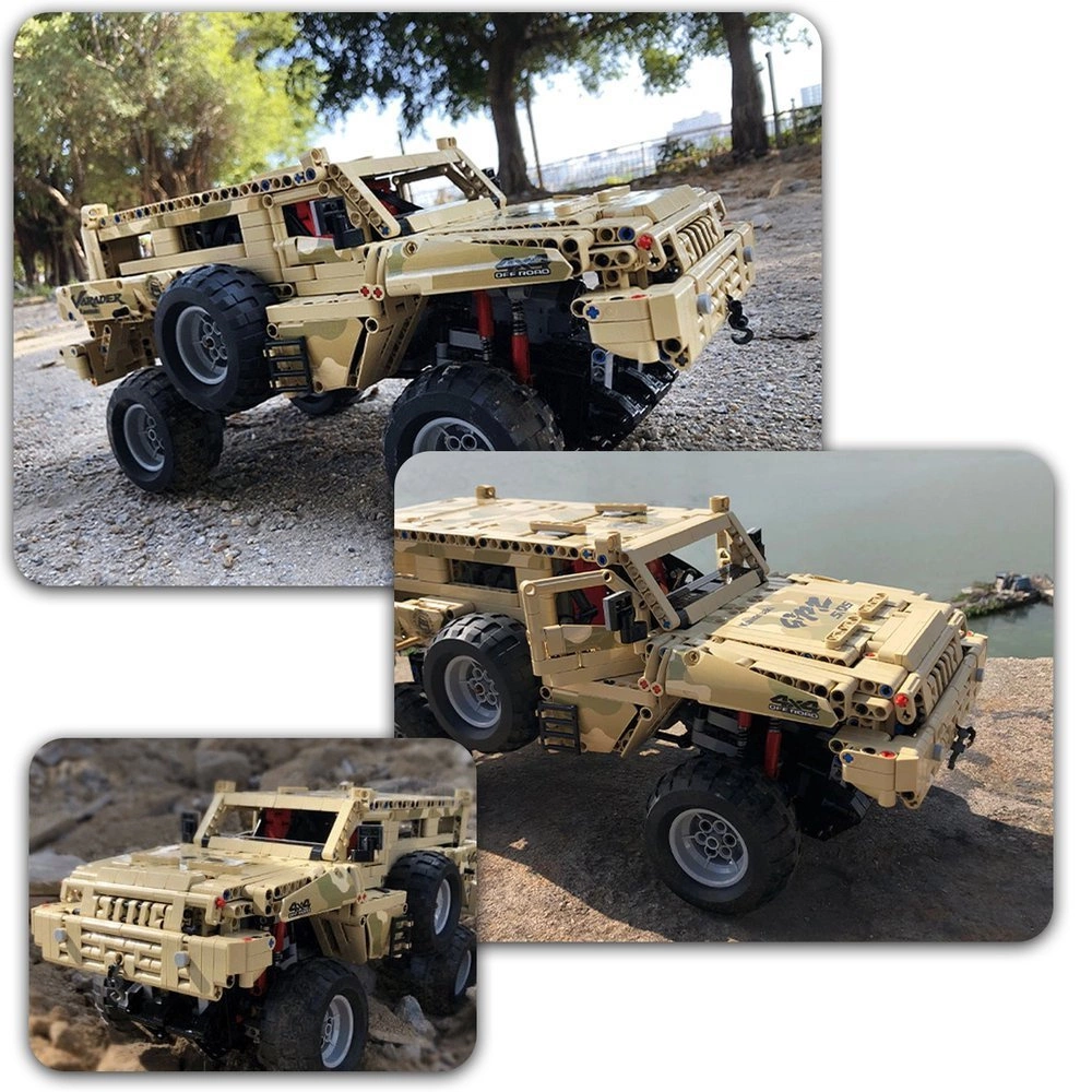 Klocki Technic Militarne Terenówka Hummer 2028 ele Mould King 13131