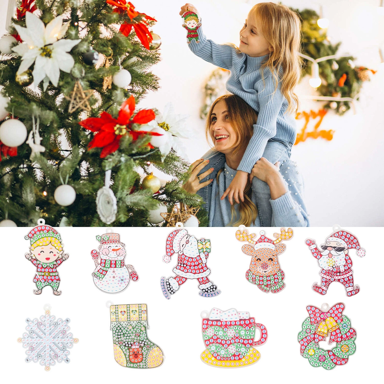 La Manuli Haft Diamentowy dla Dzieci - Świąteczny Zestaw Diamond Painting DP03