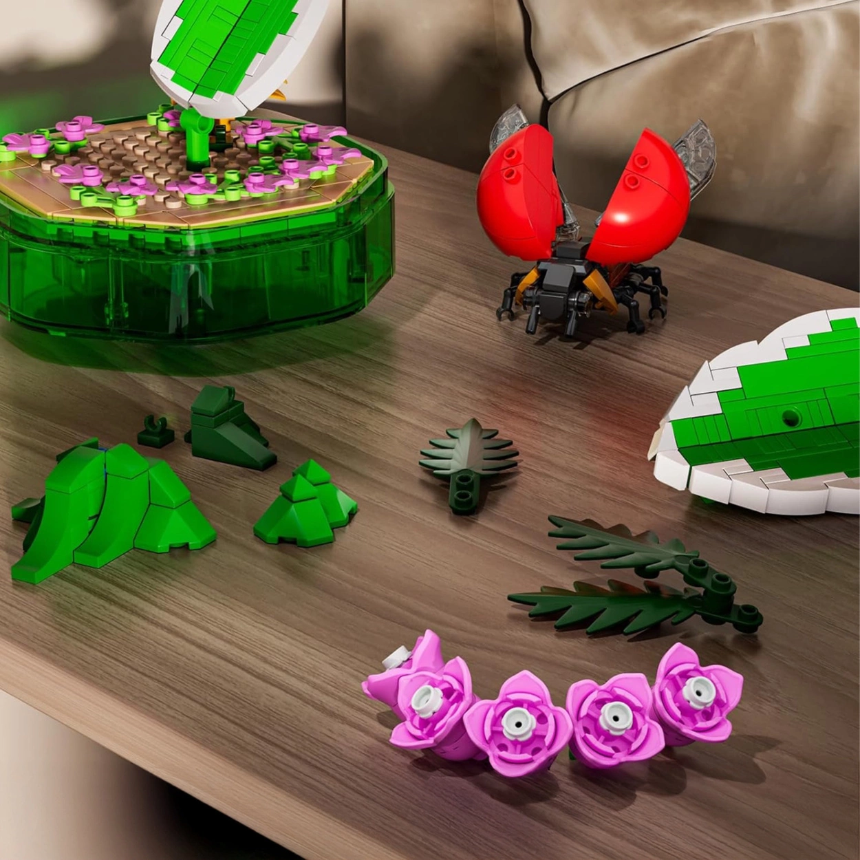 Pozytywka z Biedronką 455 Klocków Świecąca Dekoracja