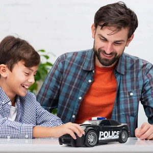 Auto Policyjne Zabawka Czarne 666-12Q w skali 1:14