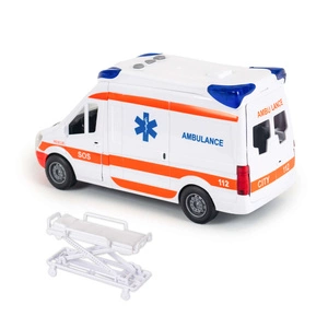 Ambulans Karetka Pogotowia Ratunkowego Zabawka z Dźwiękami i Noszami