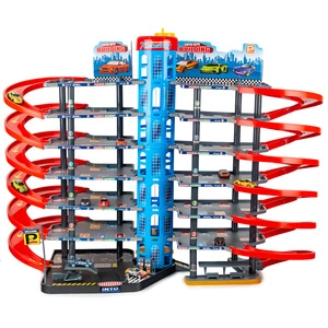 Garaż Wielopoziomowy XXXL 6 Piętrowy Parking na Resoraki 10 Autek Metalowych 92822